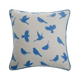 Delft birds cushion
