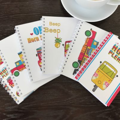 Horn Please! Indian Street A6 Notebook set by Jasmine White London