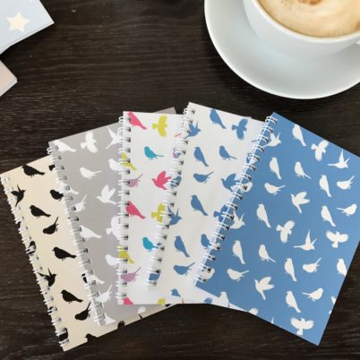 Birds of Paradise A6 notebooks by Jasmine White London