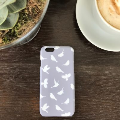 Birds of Paradise iPhone 6 case in Grey by Jasmine White London