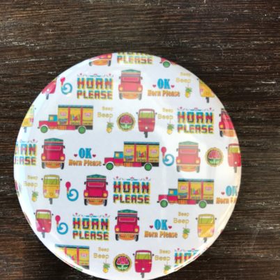 Horn Please! Indian Street pocket mirror by Jasmine White London