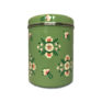 Jasmine White London Storage Jar in Sage Green White Posy