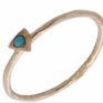 Gold vermeil ring with Turquoise by Jasmine White