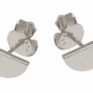 Sterling silver Half Moon studs by Jasmine White London