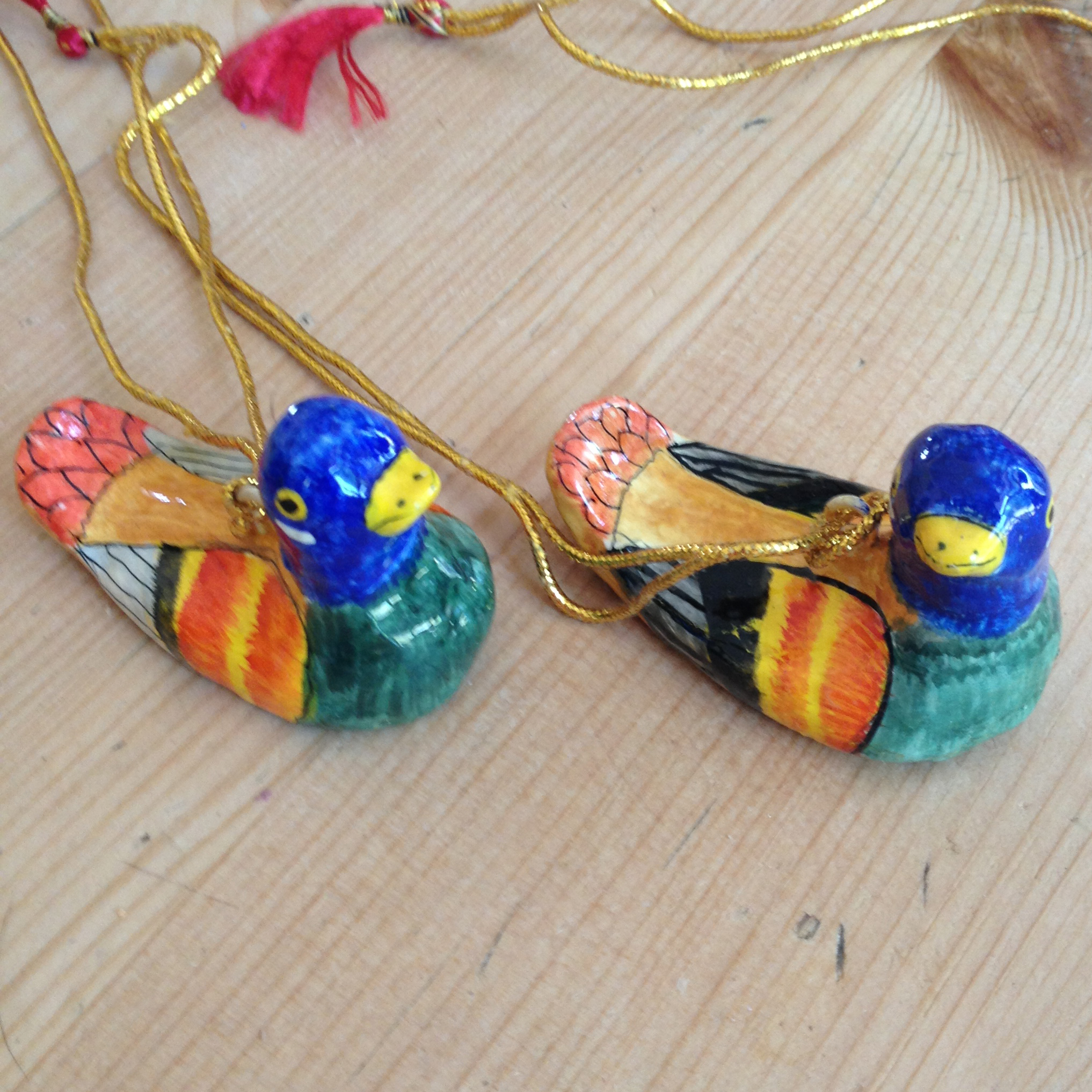 Bird Decoration - blue head