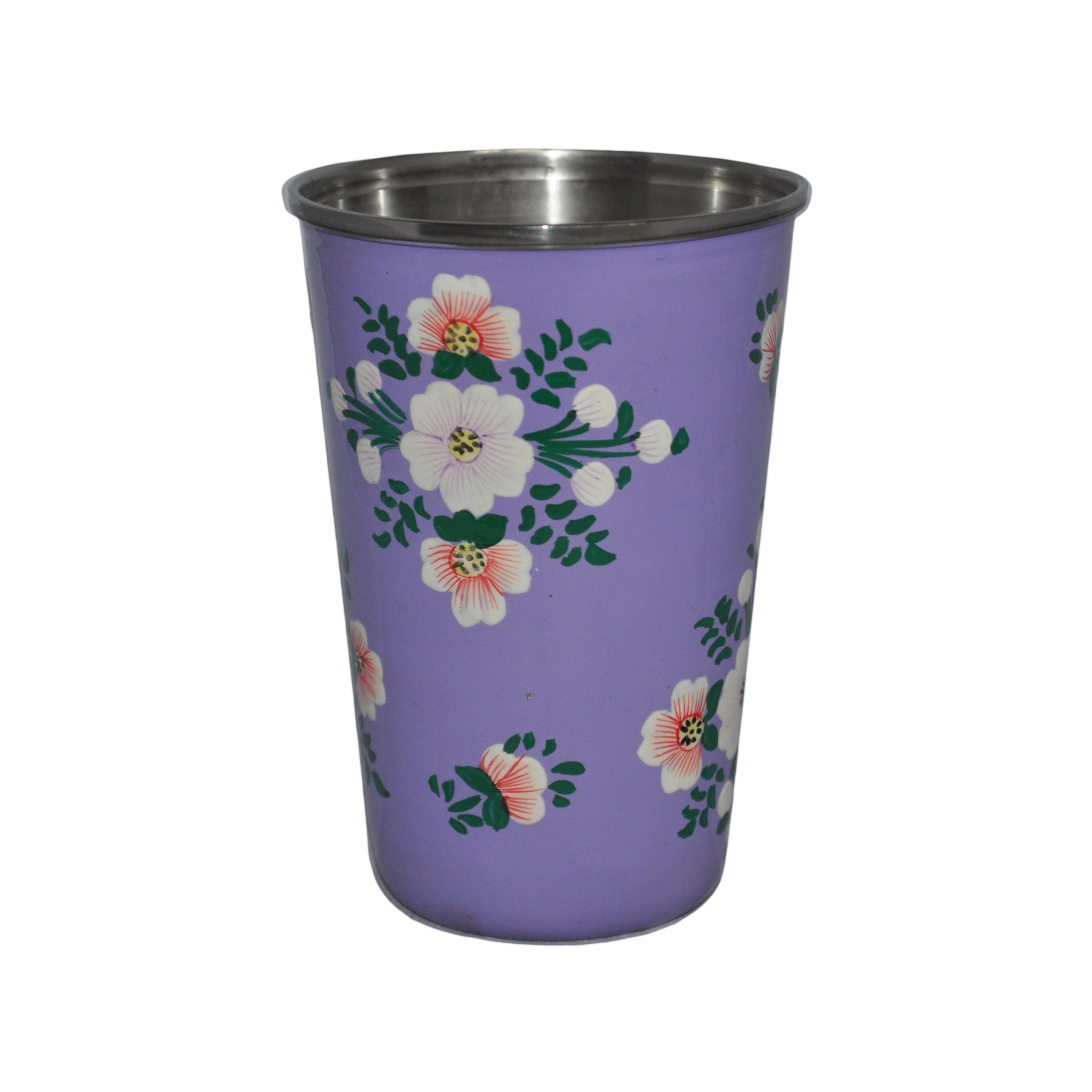 Lilac Tumbler with white posy