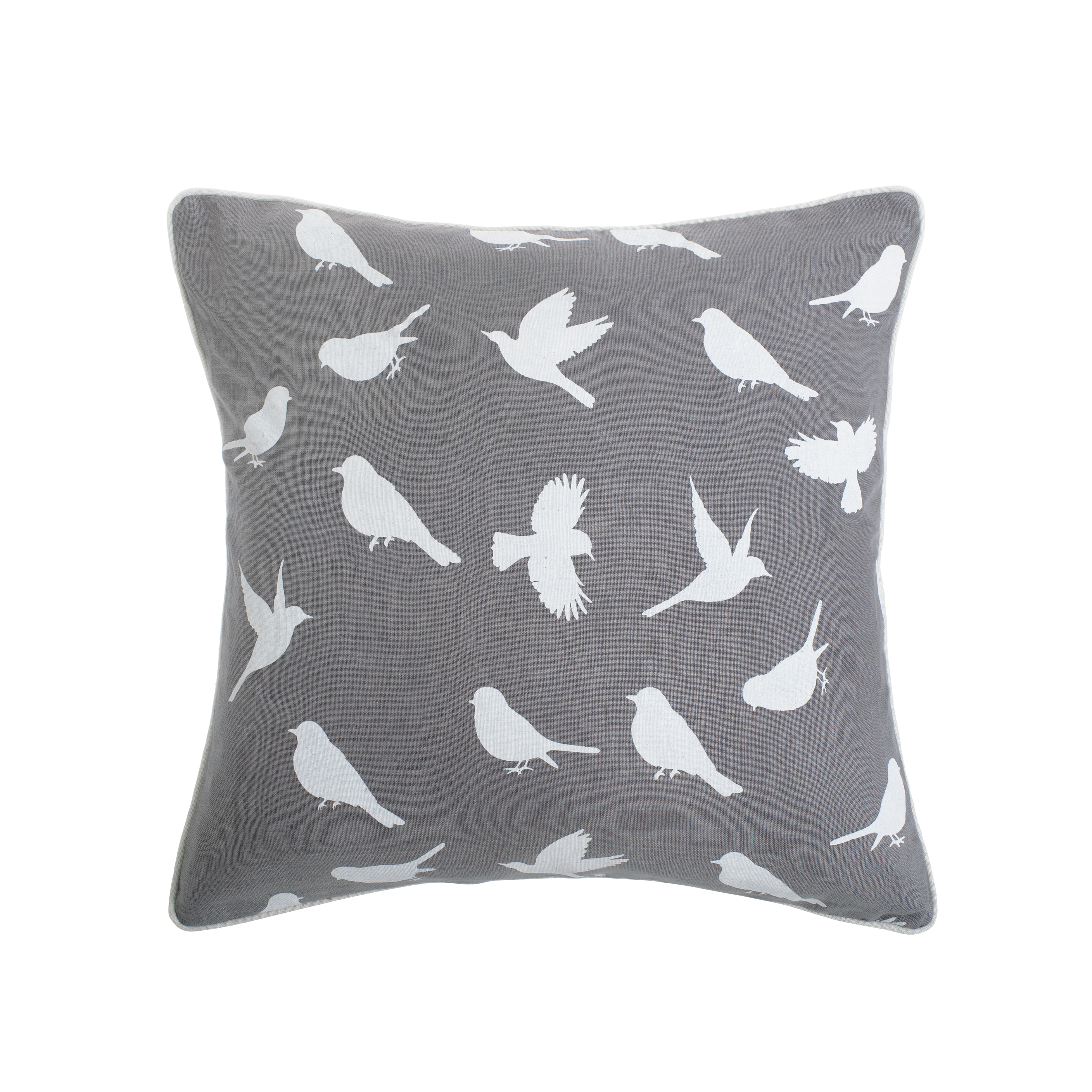 Birds of Paradise Shadow Grey Cushion
