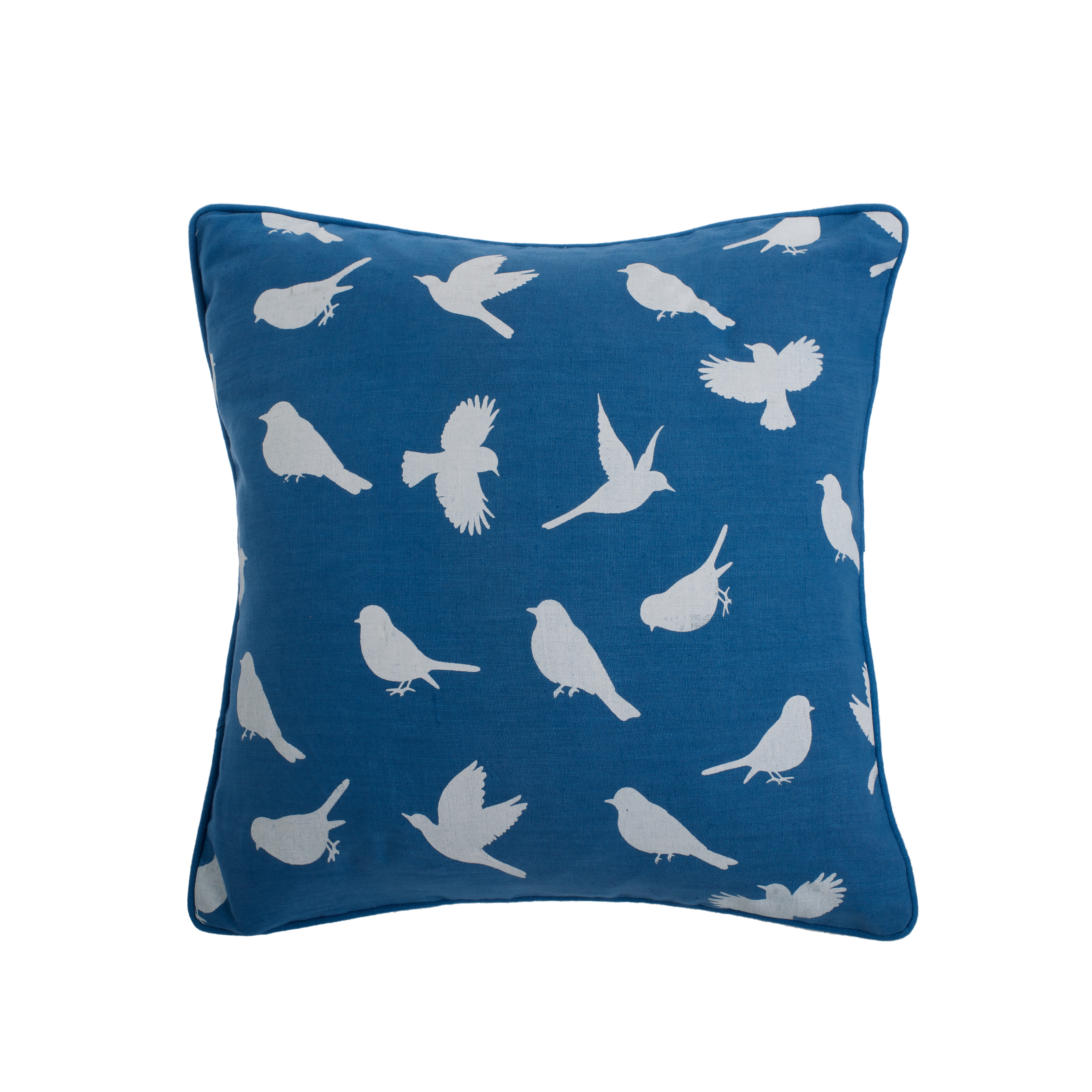 Birds of Paradise Regatta Blue Cushion